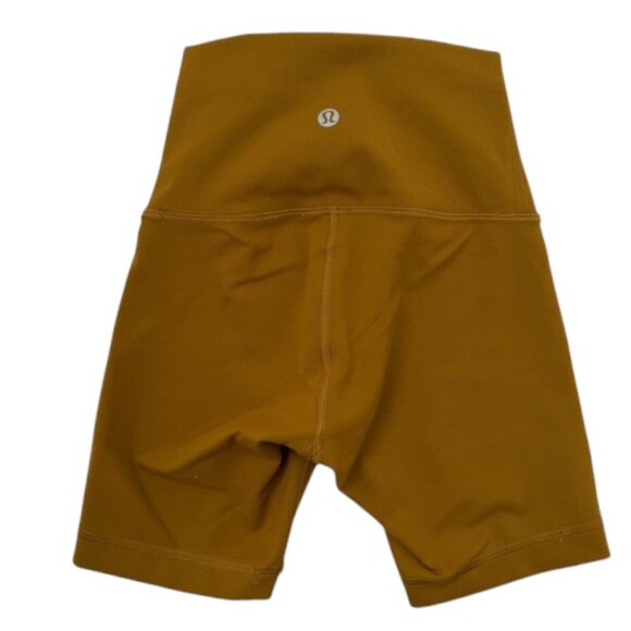 LULULEMON Align High Rise Compression Shorts Gold Spice Sz 0 - Picture 1 of 9